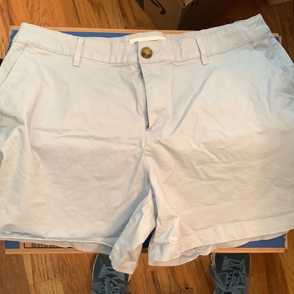 Baby blue shorts